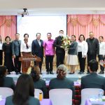 แสดงความยินดี นางสาวศรีสง่า แถวปัดถา รองผู้อำนวยการโรงเรียนลิ้นฟ้าพิทยาคม